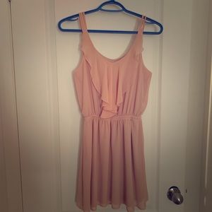 Light pink mini dress